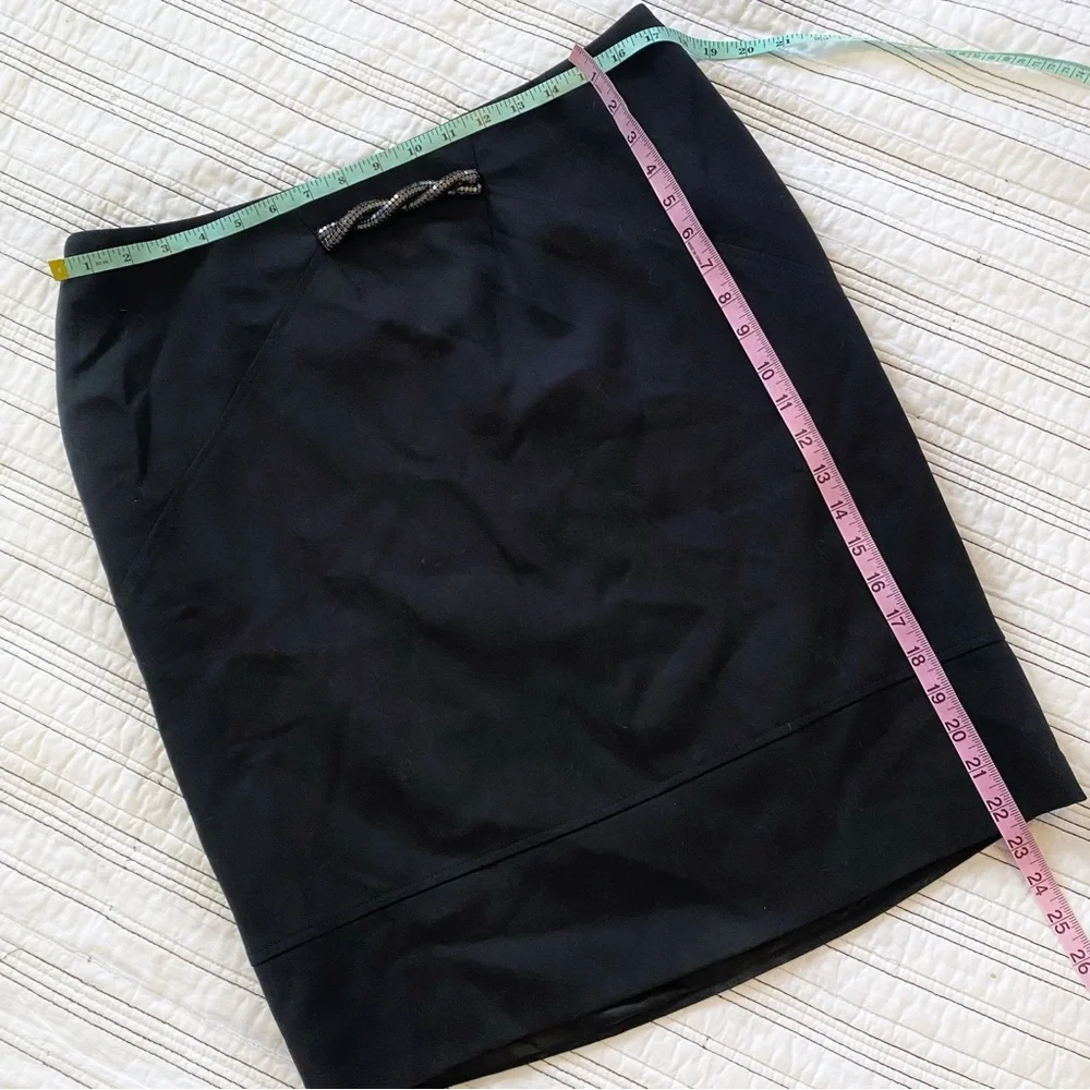VERSACE Vintage 1990s Wool Pencil Skirt 14